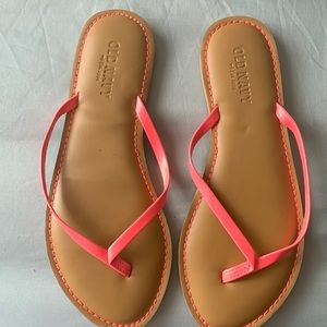 Worn a few times hot pink old navy sandals